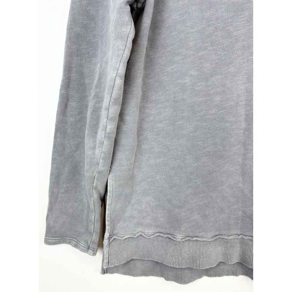 Anthropologie PILCRO SM Sweatshirt Gray Boho Relaxed Cotton - Picture 5 of 12